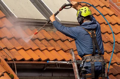 Démoussage et hydrofuge de toiture à Comblot